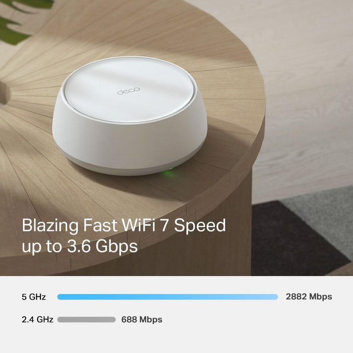 Mesh system TP-LINK Deco BE25 (2-pack), BE3600, 2x 2.5GbE, Wi-Fi 7