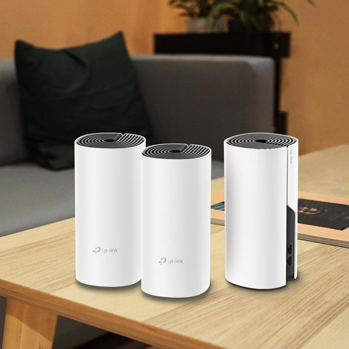 Wireless router TP-Link Deco M4, AC1200, 2.4/5 GHz, 300 - 867 Mbps, Gigabit, 3 pcs. in a set