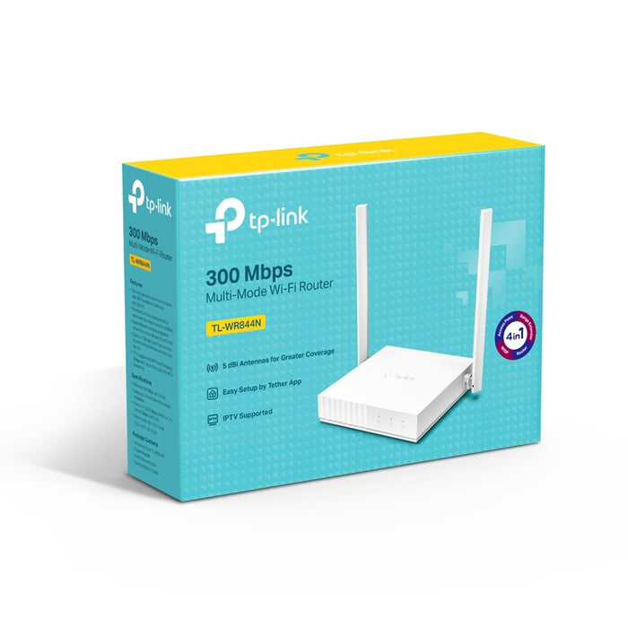 Wireless router TP-LINK TL-WR844N, 2.4 GHz, 300Mbps, 10/100