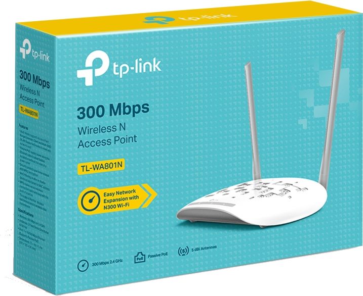 Access Point Repeater TP-Link TL-WA801N 300 Mbps 2.4 GHz