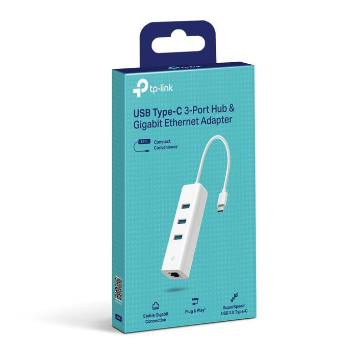 USB hub TP-Link - UE330C, 3 ports, white
