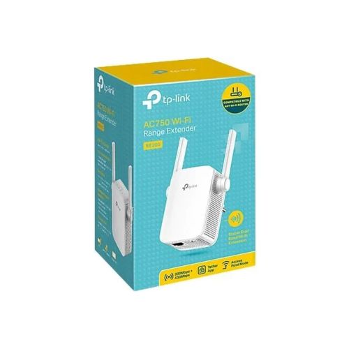 TP-Link Range Extender RE205 AC750 Wireless Dual Band, 750Mbps, 802.11ac, White EU