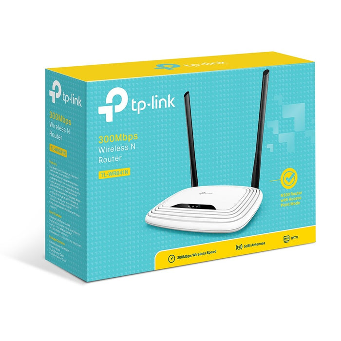 Wireless router TP-LINK TL-WR841N, 2.4 GHz, 300Mbps, 10/100