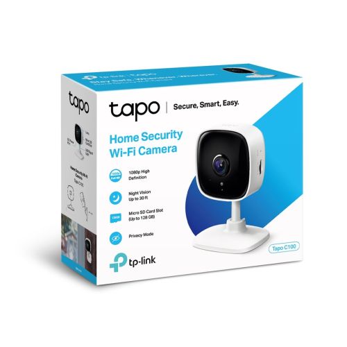 TP-Link Camera Tapo C100 Wi-Fi Indoor Security 1080P, White EU