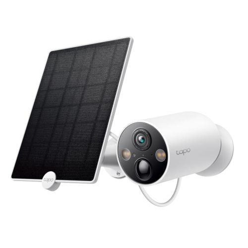 TP-Link Camera Tapo C425 Wireless Outdoor Security, 2K QHD 4MP, AI, Night Vision, IP66 + TP-Link Tapo A200 Solar Panel 4.5W, IP65, Black EU White EU
