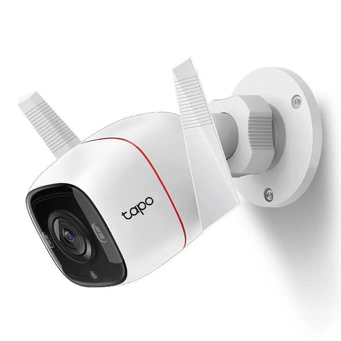 TP-Link Camera Tapo TC65 Wi-Fi Outdoor Security Pan/Tilt, 2K 3MP, Night Vision, White EU