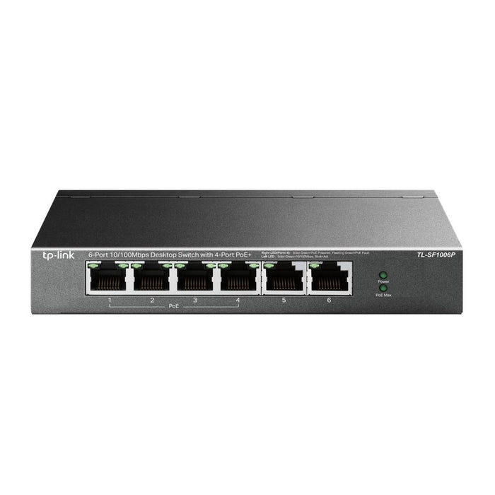 Switch TP-Link - TL-SF1006P, 6 ports, black
