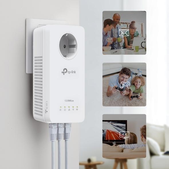 PowerLine adapter TP-Link TL-WPA8631P WiFi, 1 pc