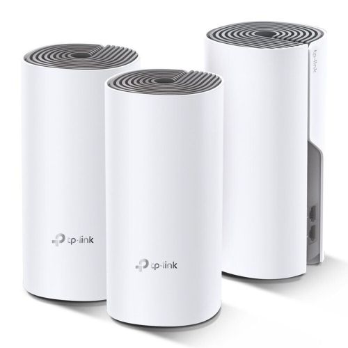 TP-Link Wi-Fi Router Deco E4 AC1200 (3pcs), Mesh System, 1200Mbps, LAN/WAN, 802.11ac, White EU