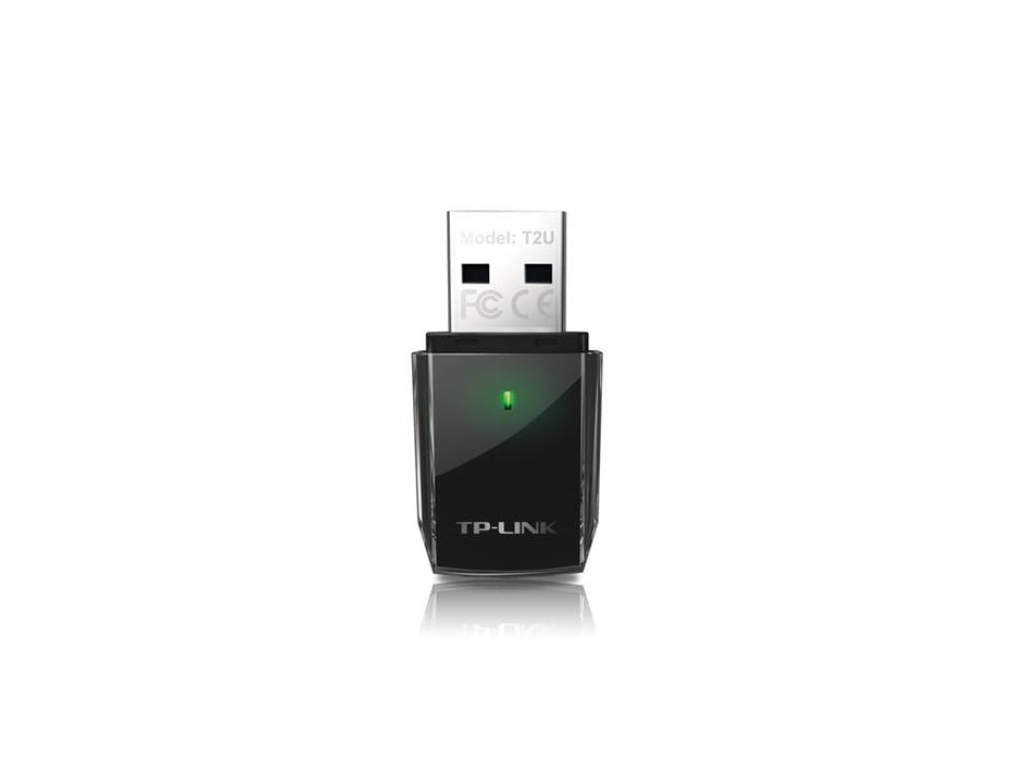 Wireless adapter TP-LINK Archer T2U, AC600, Dual band, USB, built-in antenna