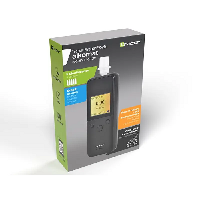 Tracer BreathEZ-2B Semiconductor Breathalyser Black - BreathalyzersEIA-ALK<<<Electronics and AccessoriesEIA<<<ActionPL