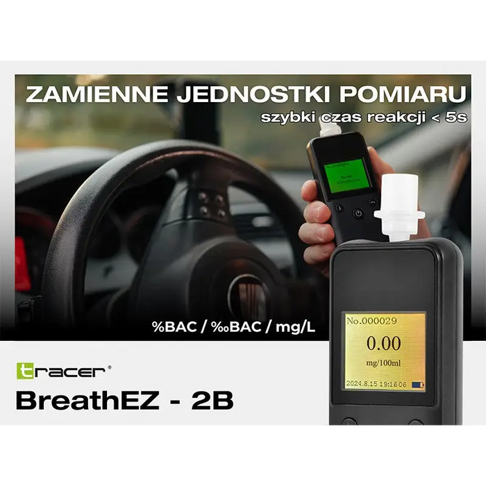 Tracer BreathEZ-2B Semiconductor Breathalyser Black - BreathalyzersEIA-ALK<<<Electronics and AccessoriesEIA<<<ActionPL
