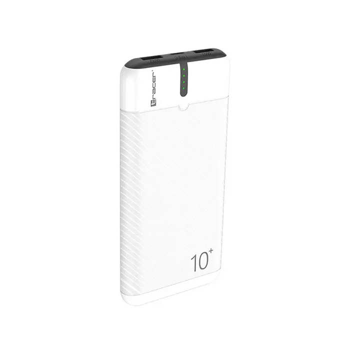Tracer External battery EnerGo 10000mAh white/black - Преносими батерии<<<Батерии<<<Аксесоари<<<MediaTrade