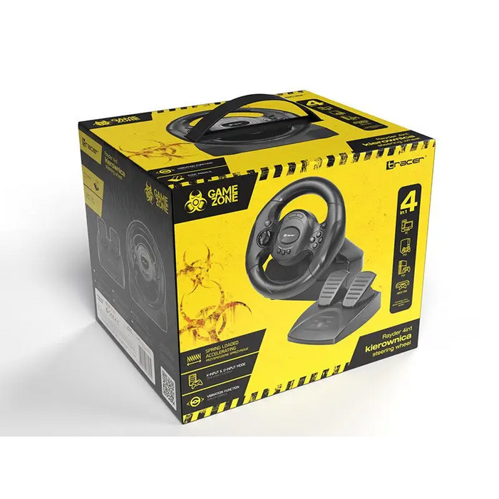Tracer Rayder 4 in 1 Black Steering wheel PC PlayStation 4 Playstation 3 Xbox One - ControllersGAM-KON<<<PC