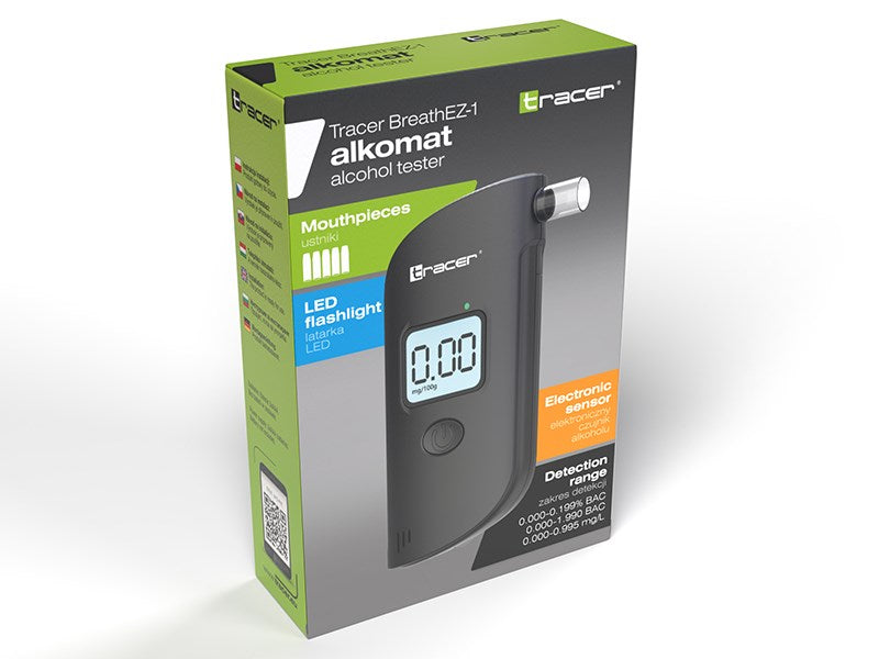 Tracer BreathEZ-1 Semiconductor Breathalyser, Black