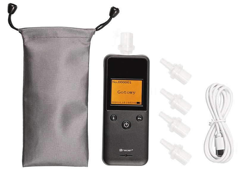 Tracer BreathEZ-2B Semiconductor Breathalyser, Black