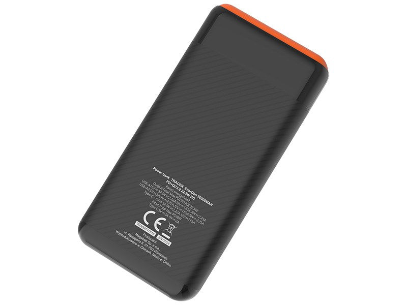 Powerbank Tracer TRABAT47516 Black Orange 20000 mAh 74 WH