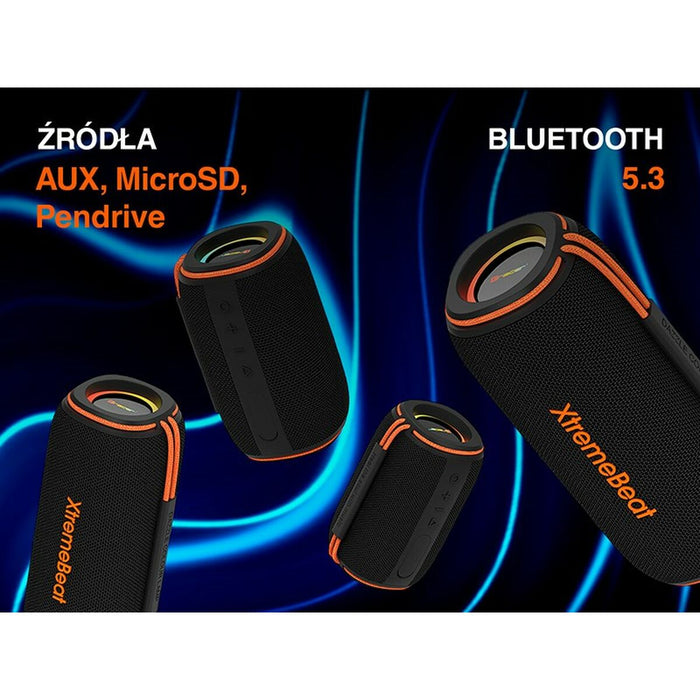 Portable Bluetooth Speakers Tracer XtremeBeat Ultra Black 25 W