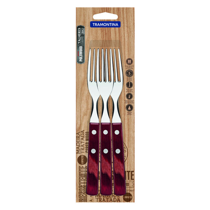 TRAMONTINA POLYWOOD 3-PIECE DINNER FORK - Аксесоари за сервиране и прибори за хранене<<<Домашни