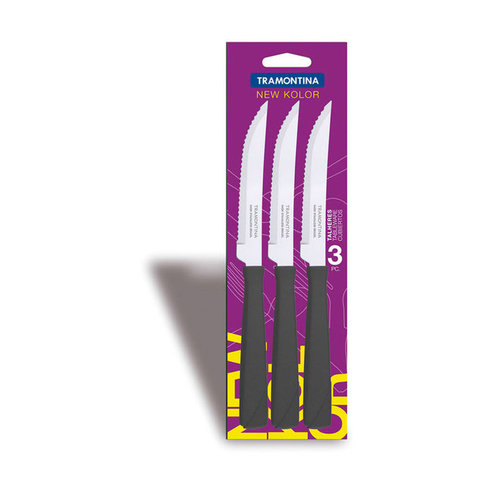 KNIFE 3PCS NEW KOLOR TRAMONTINA
