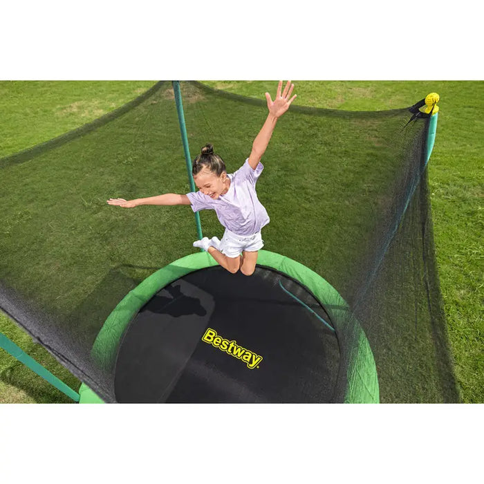 TRAMPOLINE F244X220CM BESTWAY 59102 - Трамплини и батути<<<Играчки люлки и пързалки<<<Градина<<<Praktiker