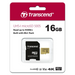 Transcend 16GB micro SD UHS-I U3 (with adapter) MLC - Micro SD Cards with Adaptor<<<Transcend памети и
