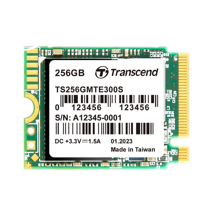 Transcend 256GB M.2 2230 PCIe Gen3x4 NVMe 3D TLC DRAM-less - SSD дискове<<<Transcend памети и
