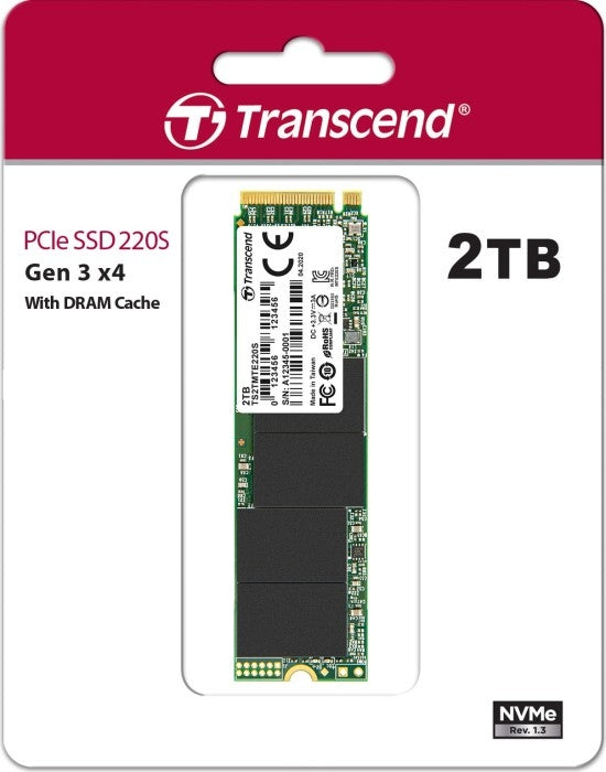 Transcend 2TB M.2 2280 PCIe Gen3x4 M-Key 3D TLC with Dram - SSD дискове<<<Transcend памети и