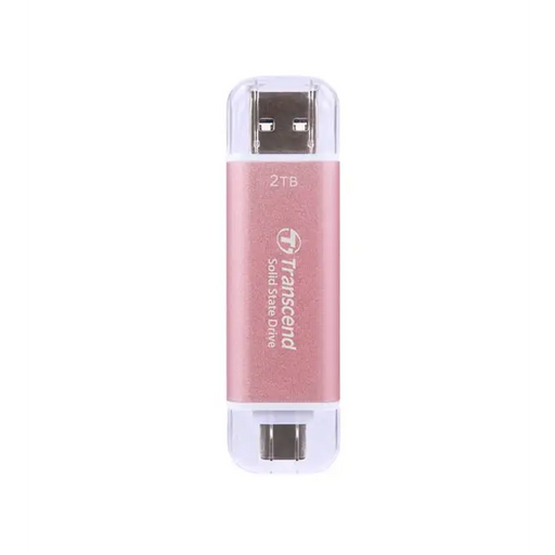 Transcend 2TB USB External SSD ESD310P USB 10Gbps Type C/ A Pink - SSD дискове<<<Transcend памети и