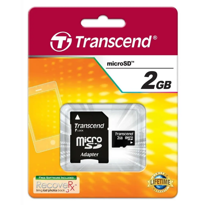Transcend microSD Flash Card 2GB
