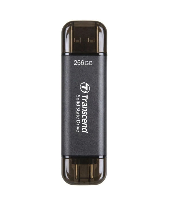 Transcend 256GB, External SSD, ESD310C, USB 10Gbps, Type C/A, Black