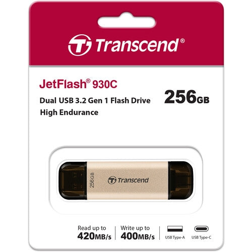 Transcend 256GB, USB3.2, Pen Drive, TLC, High Speed, Type-C