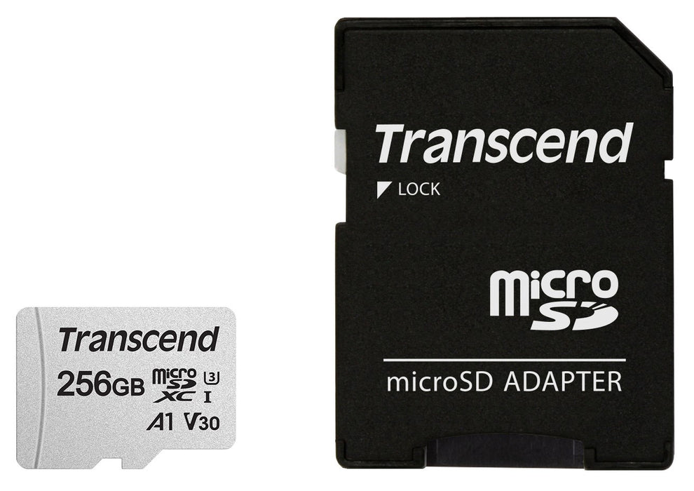 Transcend 256GB microSD w/ adapter UHS-I U3 A1