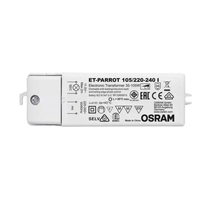 TRANSFORMER FOR LAMP TYPE MOON ET PARROT 105/220-240I VS5 LEDVANCE - Електроники<<<Източници на светлина<<<AmperelB2B