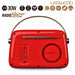 Transistor Radio Ledwood ALMA RED Red 30 W - CD радио<<<Електроника Звук<<<Компютри| Електроника<<<BigBuy