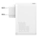 Travel Charger Baseus GaN2 Pro Quick 2x USB + 2x USB-C 100W EU (white) - Travel