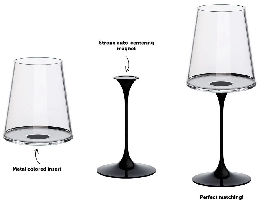 GLASS FOR WHITE WINE 280ML 2 PCS RED TREBONN SPLITGLASS