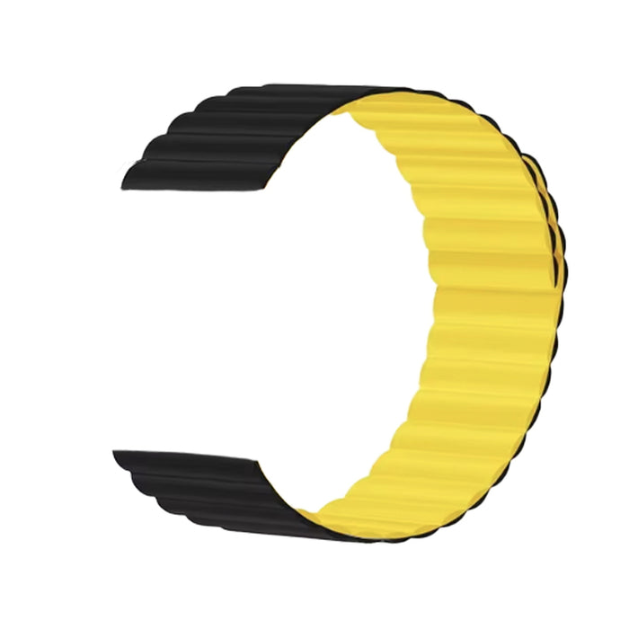 MAGNETIC STRAP WITH SILICONE COATING TRENDER TR-MS20BKYW 20 mm