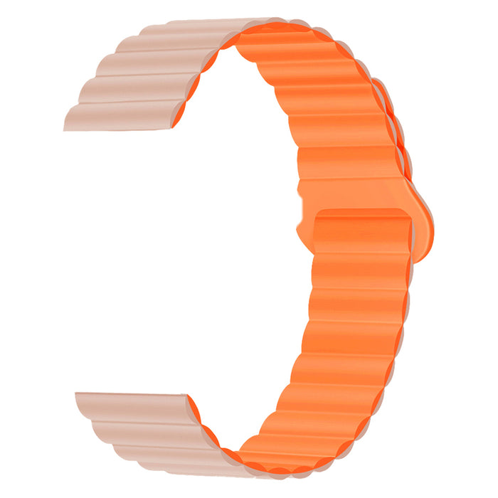 MAGNETIC STRAP WITH SILICONE COATING TRENDER Loop TR-ML20BGOR 20 mm BEIGE/ORANGE