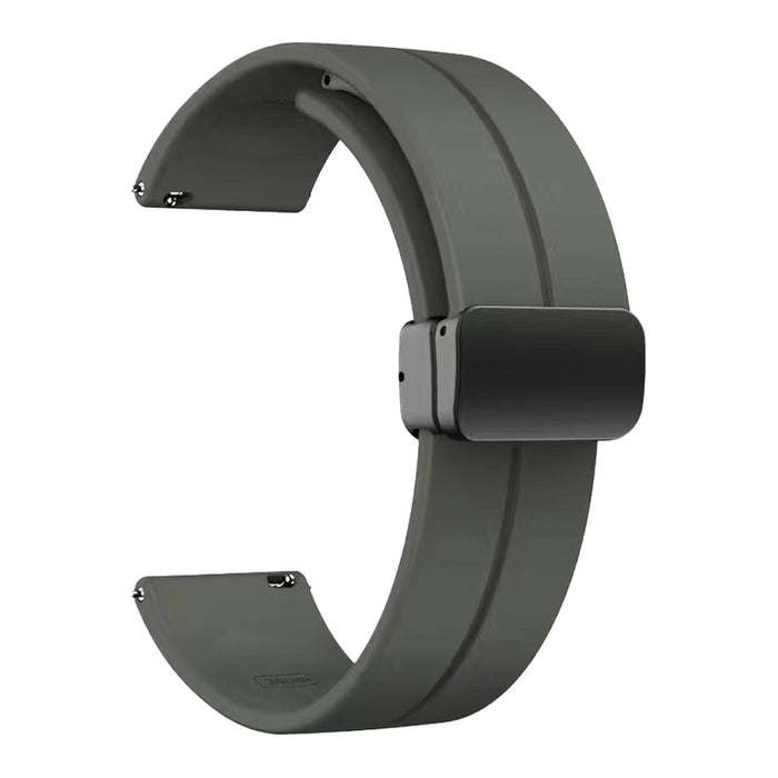 SILICONE STRAP WITH MAGNETIC CLASP TRENDER Line TR-SLMB22GY 22 mm GRAY