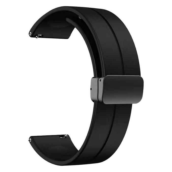 SILICONE STRAP WITH MAGNETIC CLASP TRENDER Line TR-SLMB20BK 20 mm BLACK