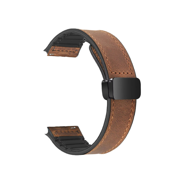 MAGNETIC STRAP SILICONE AND VELOR TRENDER TR-VMB22BW 22 mm BROWN+BLACK