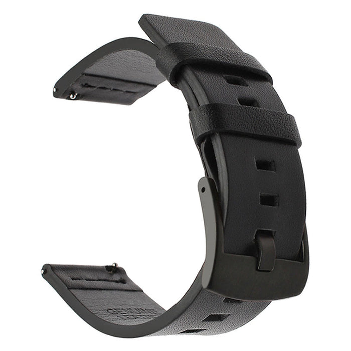 STRAP GENUINE LEATHER TRENDER TR-GLP22BK 22 MM BLACK
