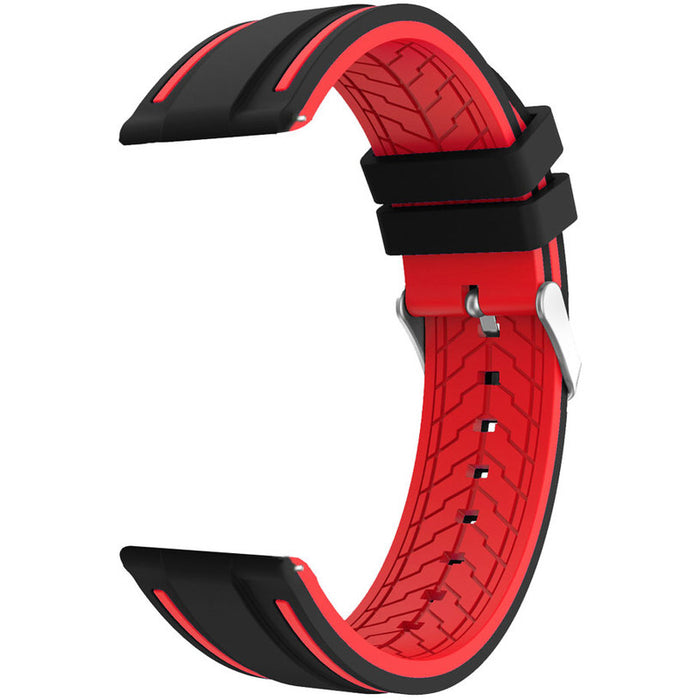 SILICONE STRAP TRENDER TR-GM22BKRD 22 mm GAMER BLACK/RED