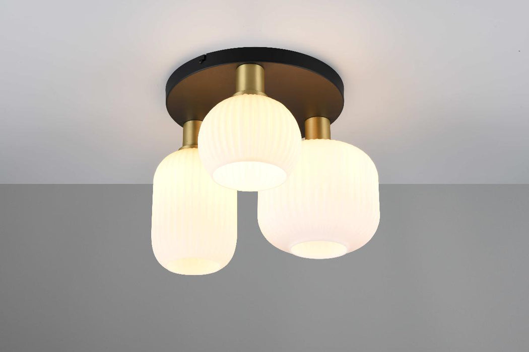 CEILING DIVA TRIO 3XE27 BRASS MAT