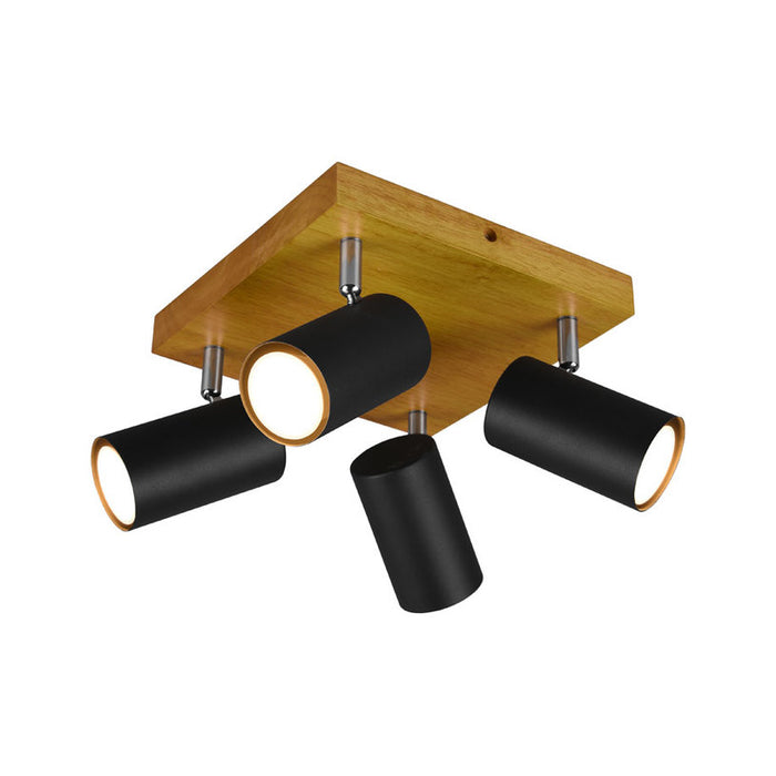 SPOT 4XGU10 BLACK TRIO MARLEY