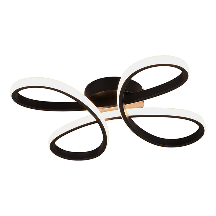 LED CEILING LIGHT 22W 2600LM 3000K BLACK TRIO FLY