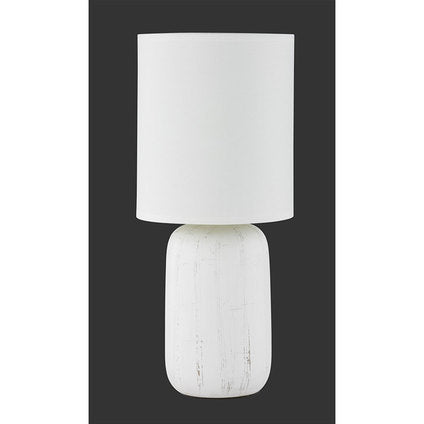 TABLE LAMP CLAY 40W E14, H35 CM WHITE TRIO