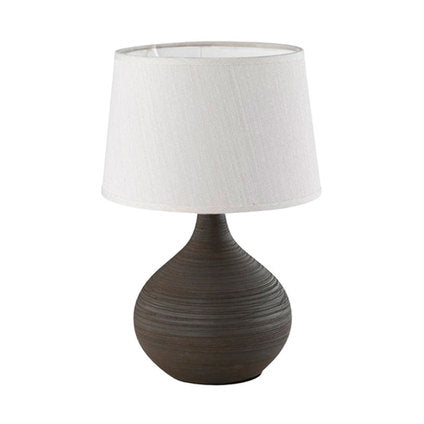 TABLE LAMP MARTIN E14 29CM BROWN/WHITE TRIO
