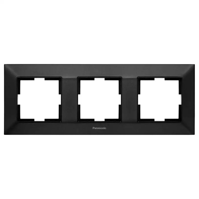 TRIPLE BLACK PANASONIC ARKEDIA SLIM FRAME - Ключове и контакти<<<Електроматериали<<<Praktiker&&&Ключове и